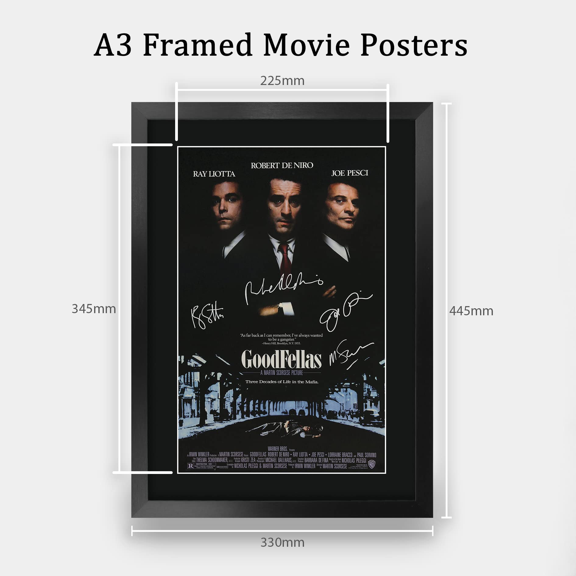 Amazon.co.jp: HWC Trading Goodfellas 映画ポスター The Cast Signed